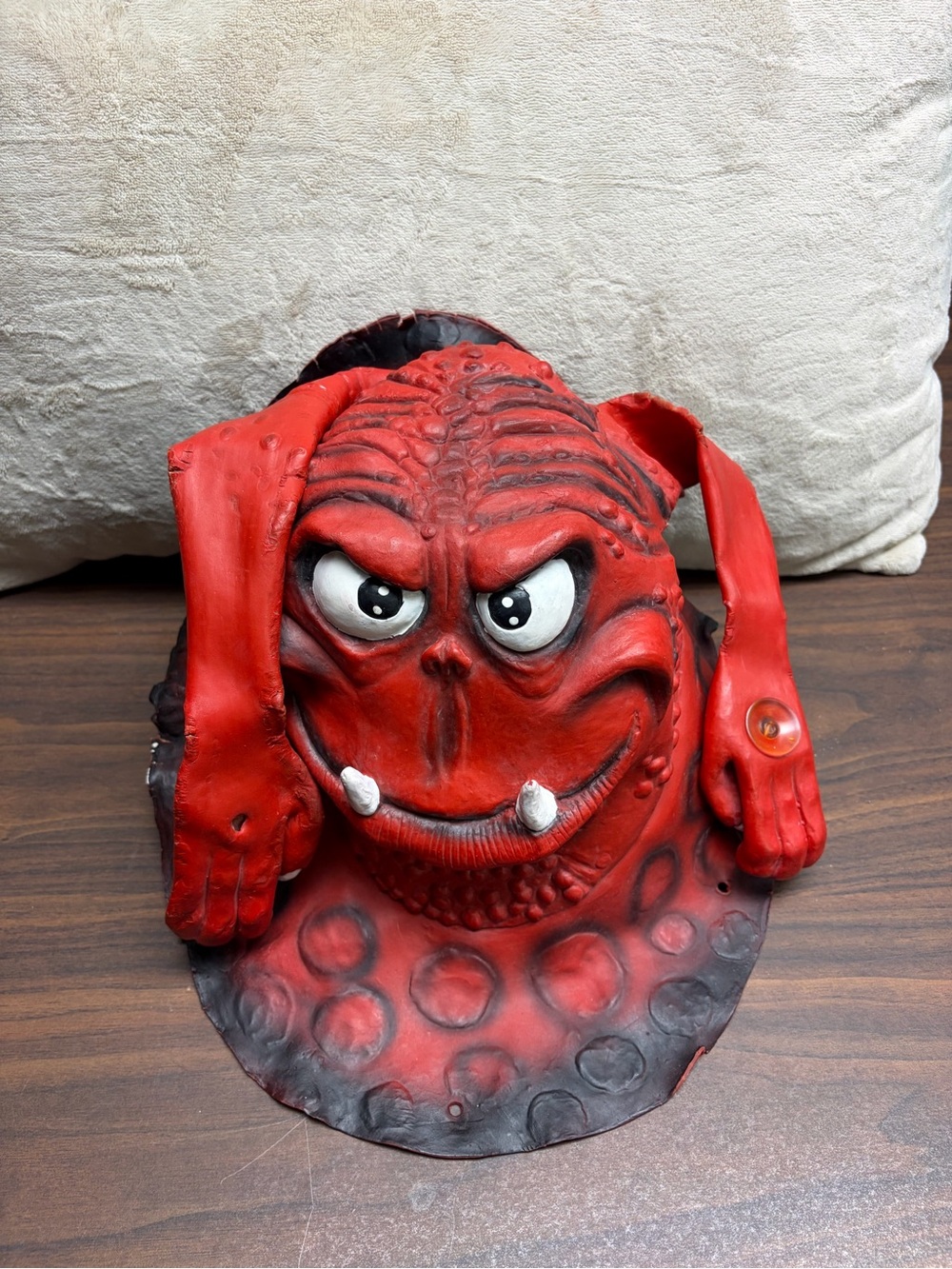 Red Monster Kids Costume Mask - Fun Scary Halloween Accessory
